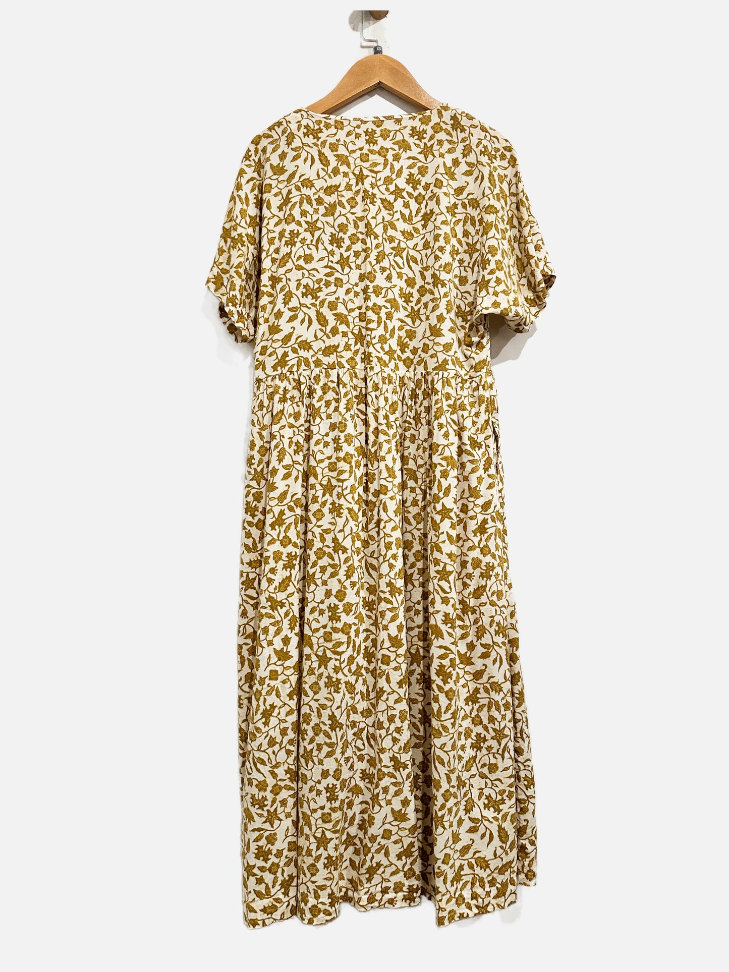 Madewell Button-Front Midi Dress in Batik Vine -  XS