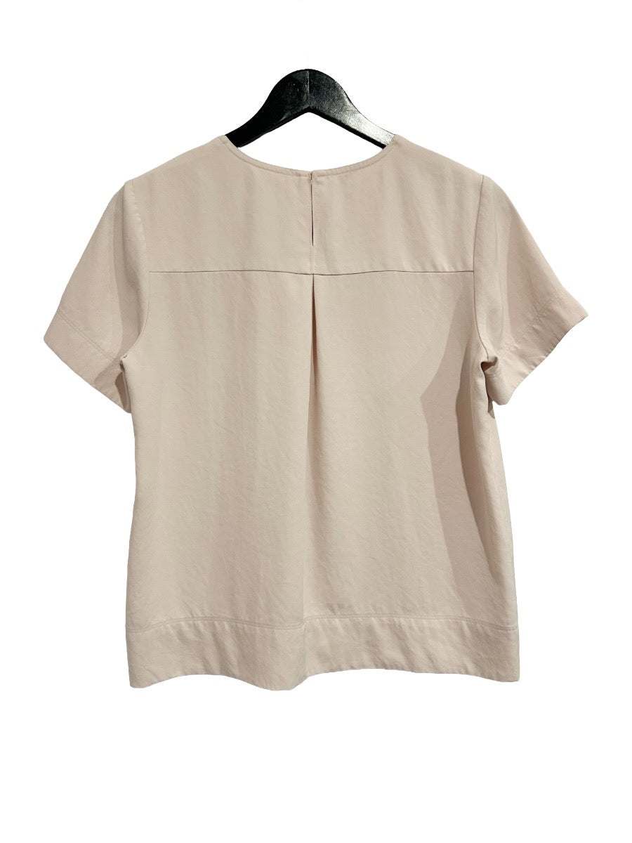 Everlane Drapey T-Shirt Blouse in Light Pink - 0