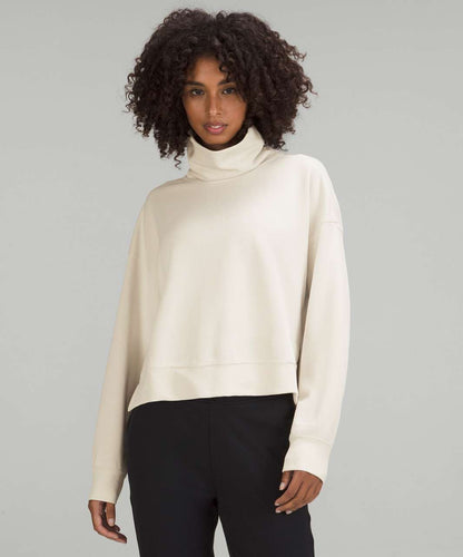 Lululemon Softstreme Turtleneck Pullover in White Opal - 2