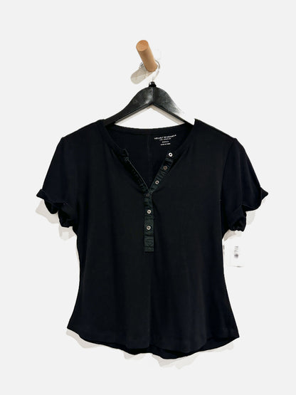 Velvet Heart Black Ribbed SS Top - Small