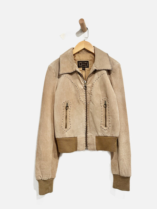 Guess Vintage Brown Suede Jacket - Medium