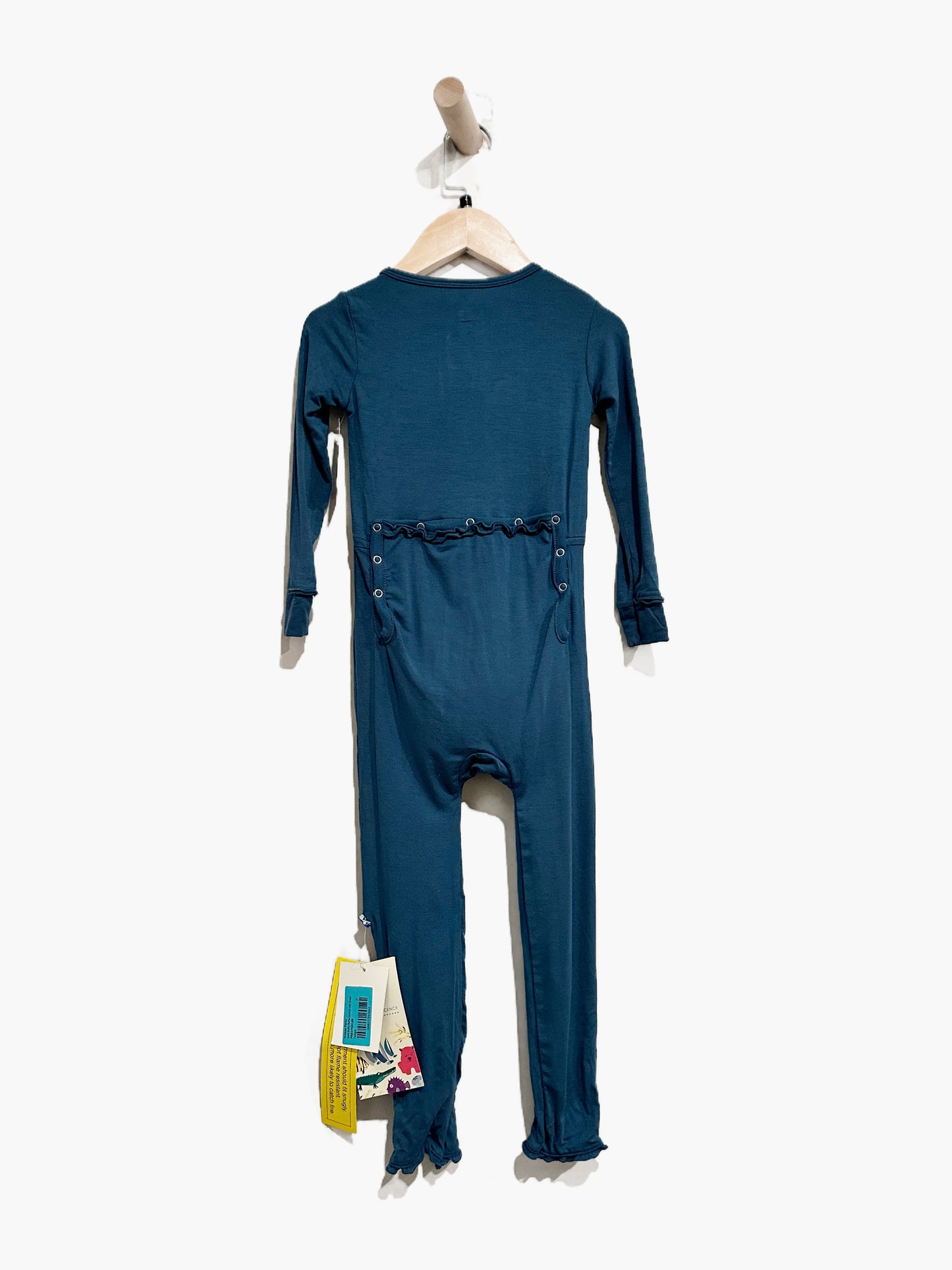 NWT Kickee Pants Kids Blue Ruffle Onesie - 4