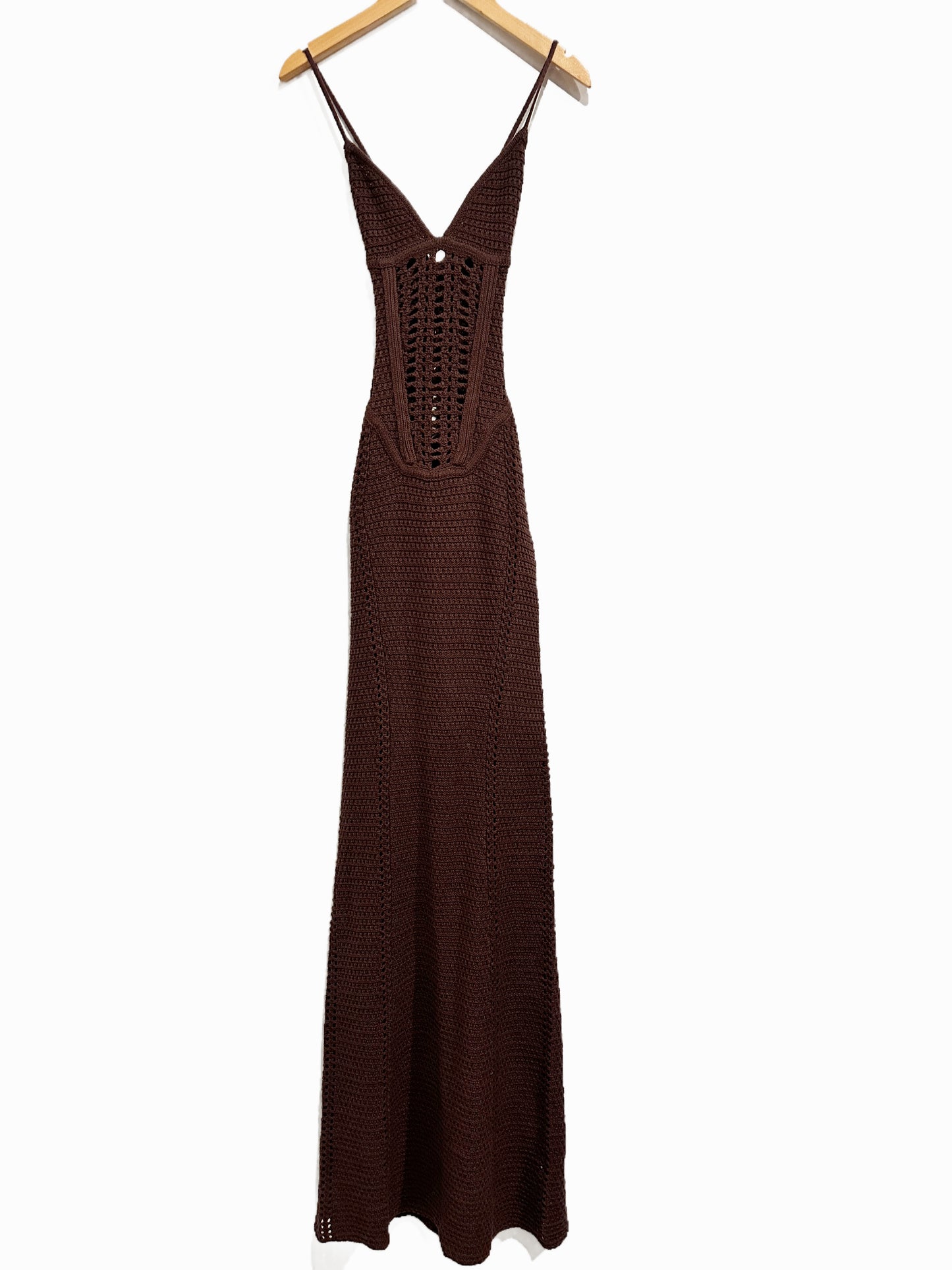 Babyboo Xanthe Maxi Dress in Plum Brown - XS