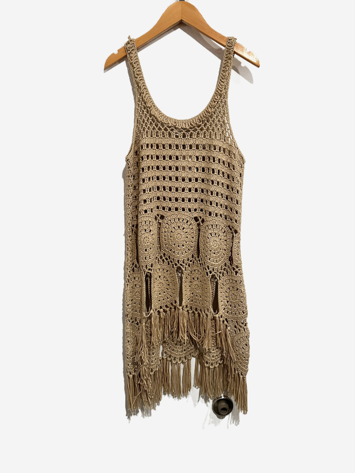 Venus Crochet Fringe Tank - Small