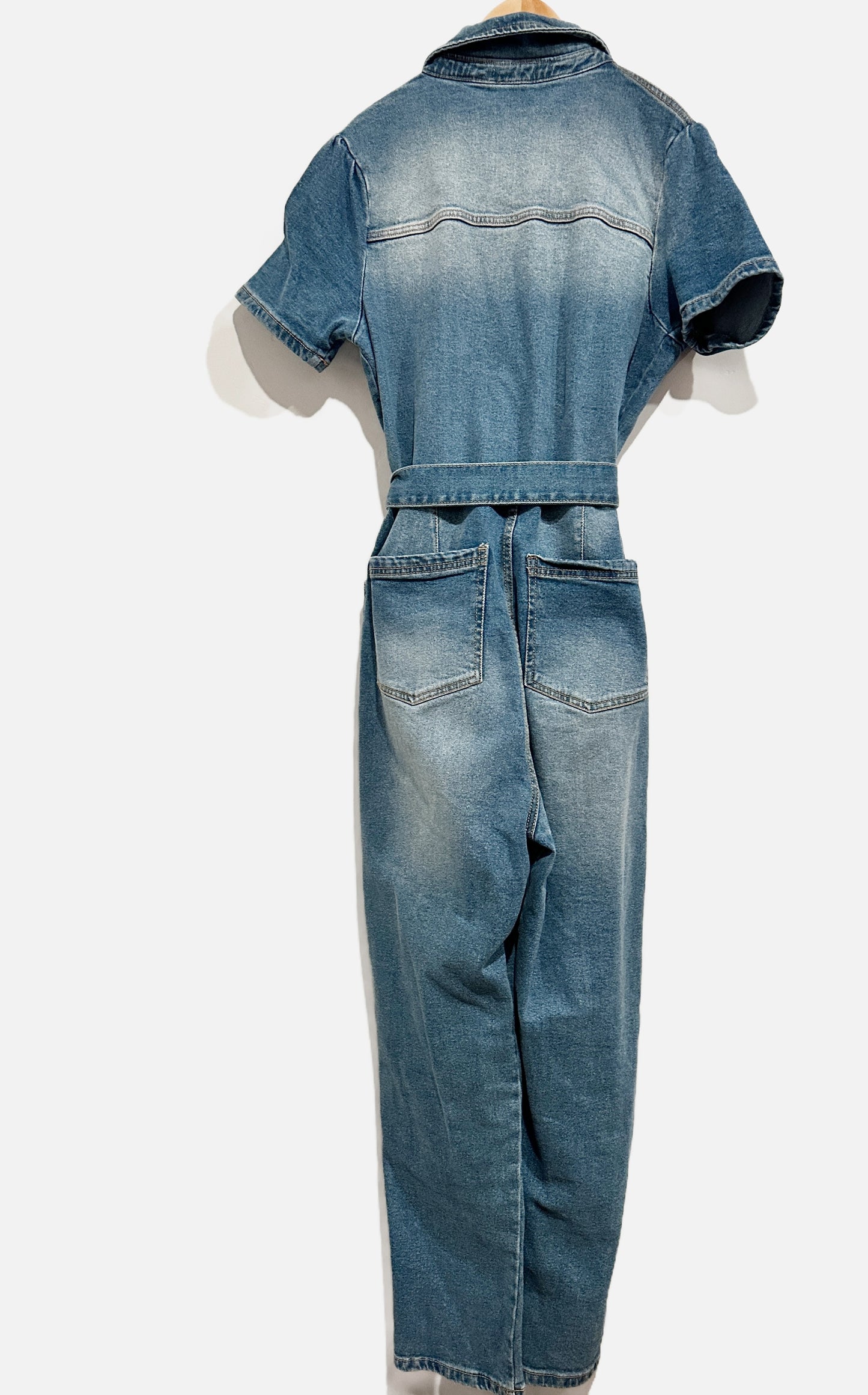 $$ Avec Les Filles Denim Jumpsuit - 29