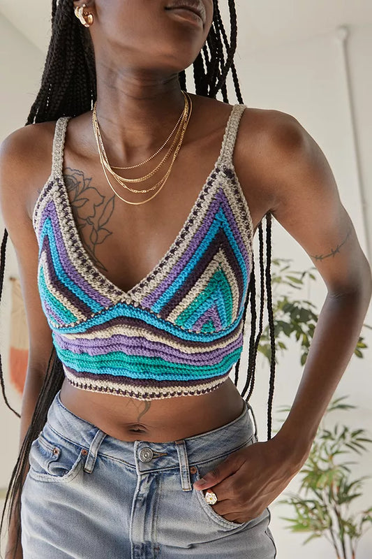 Urban Outfitters BDG Purple Crochet Tank Top - XS