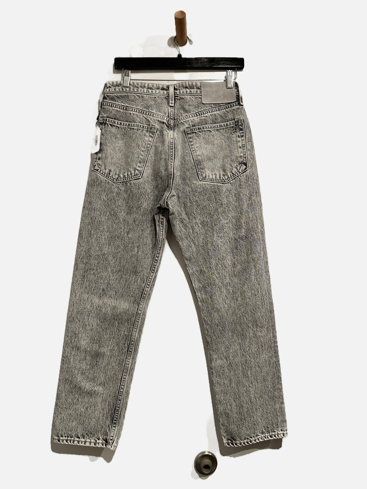 Rag & Bone Gray Acid Wash Straight Leg Jeans - 27