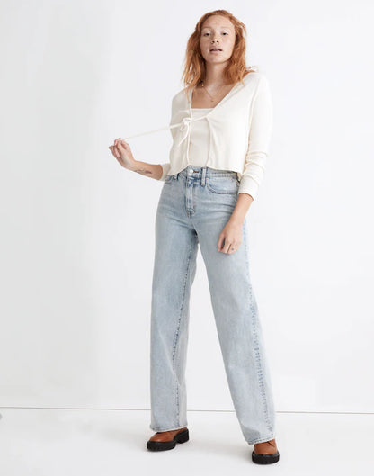 Madewell Superwide-Leg Jeans in Hollyhurst Wash - 24