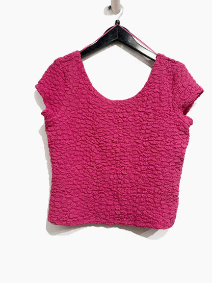 Anthropologie Maeve Socialite Popcorn Tee in Pink - Medium
