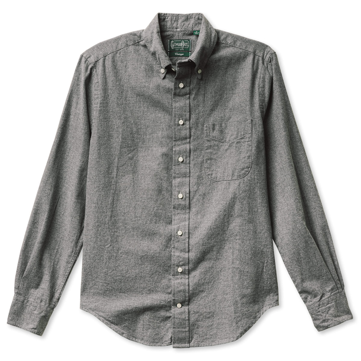 Gitman Bros Grey Classic Flannel - Small