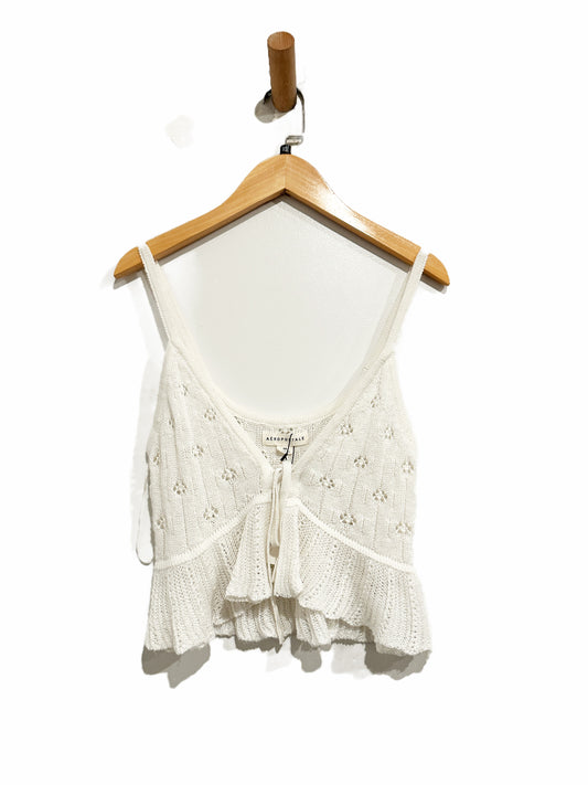 Aeropostale White Knit Tank - XS