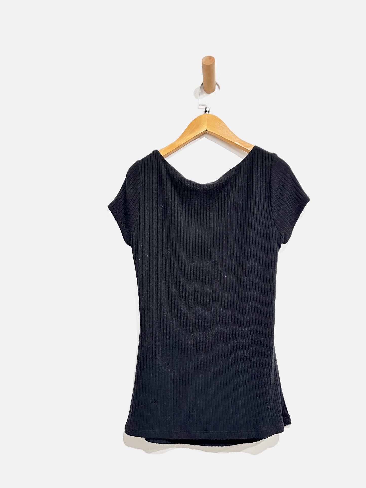 Reformation Black Ribbed Top - Large