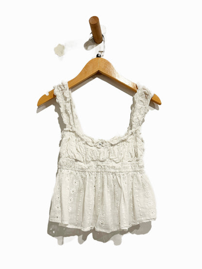 Princess Polly Summerfield Eyelet Top in White - 2