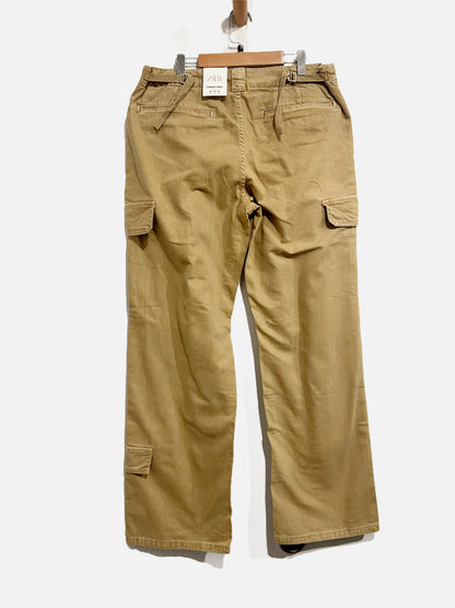 Zara NWT Mid Rise Cargo Pants - 8