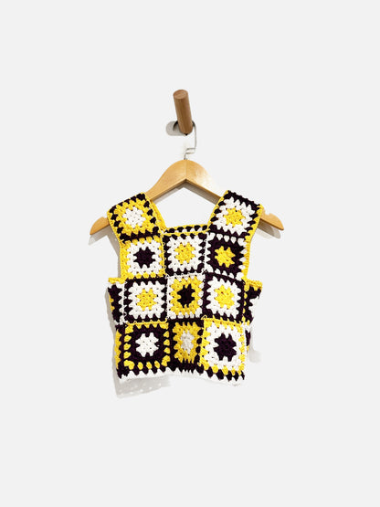 NN Yellow/Purple Kids Granny Square Tank (Fits 8/10)