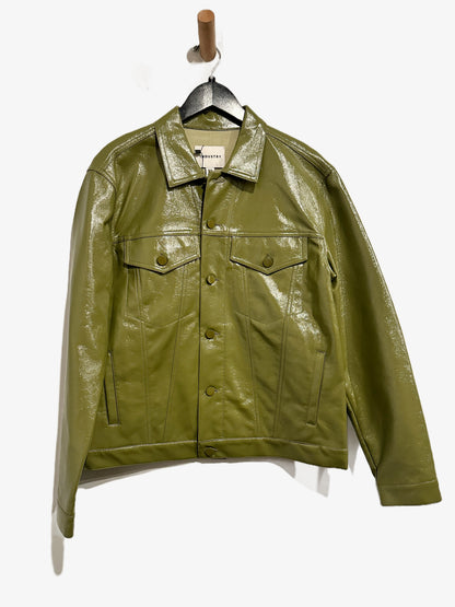 Industry Green Patent Leather Jacket - Medium