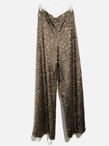 Banana Republic Gold Sequin Pants - XS