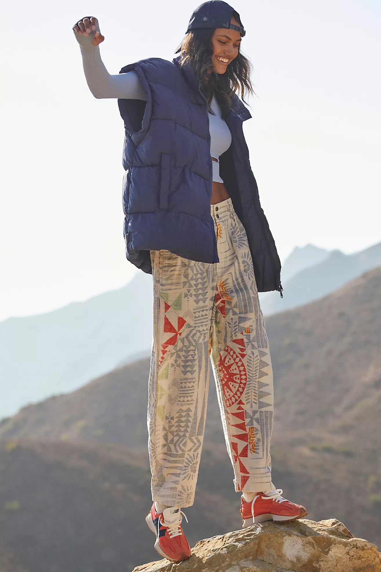Free People Movement Printed Pants - Large