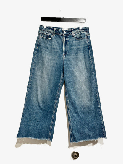 Paige Anessa Wide Leg Cropped Jean - 31