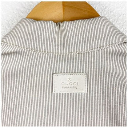 Gucci Tan Stripe Utility Jacket - 4T