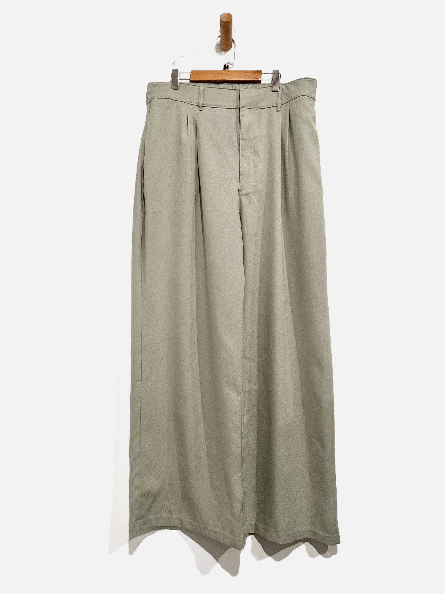 Abercrombie & Fitch Green Wide Leg Pants - Large