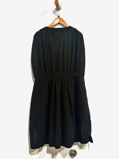 Lauren Ralph Lauren Crushed Cotton Farrah Coverup Dress in Black - Large
