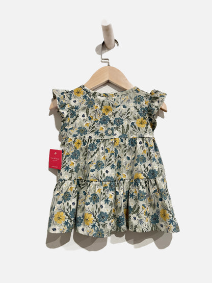 Isaac Mizrahi Girls Blue Floral Dress - 18m