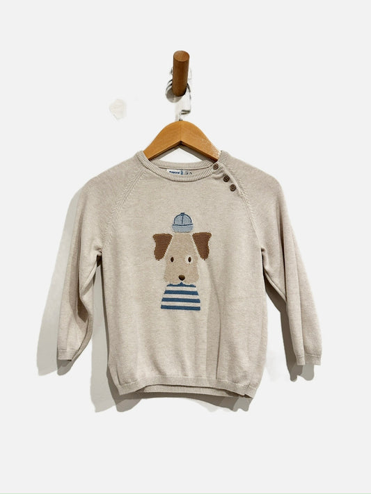 Mayoral Cream Dog Sweater - 4