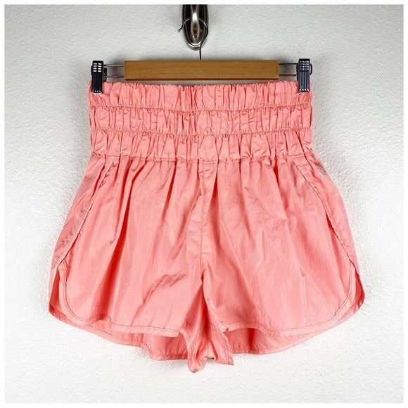 Free People The Way Home Shorts in Papaya Punch Size Large