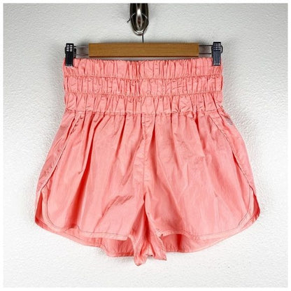 Free People The Way Home Shorts in Papaya Punch Size Large