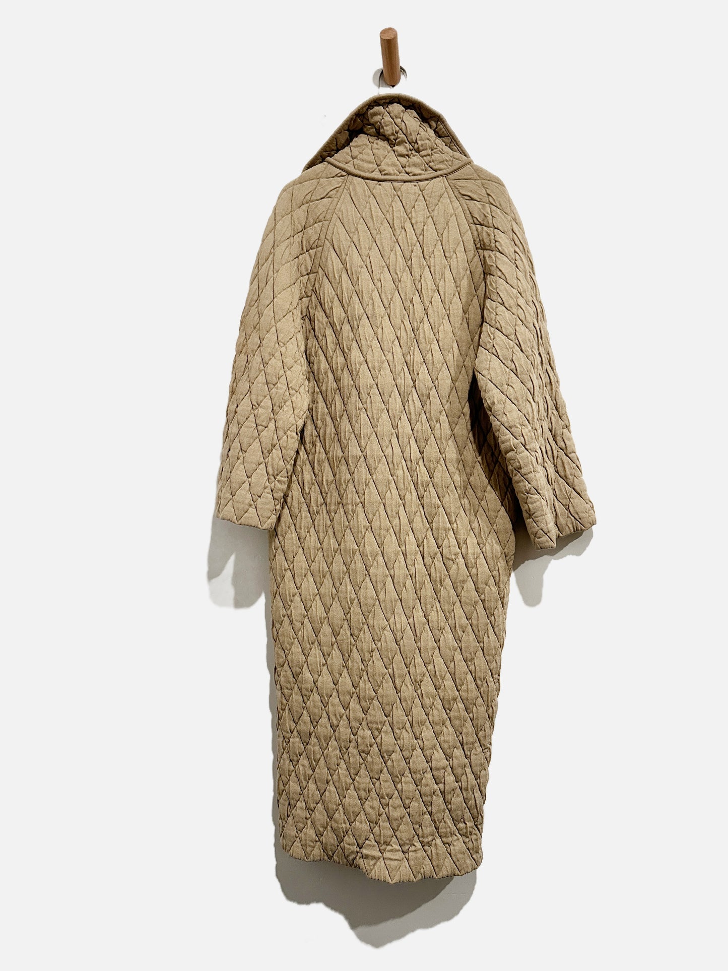 Zara Moss Quilted Long Coat - XS/Small