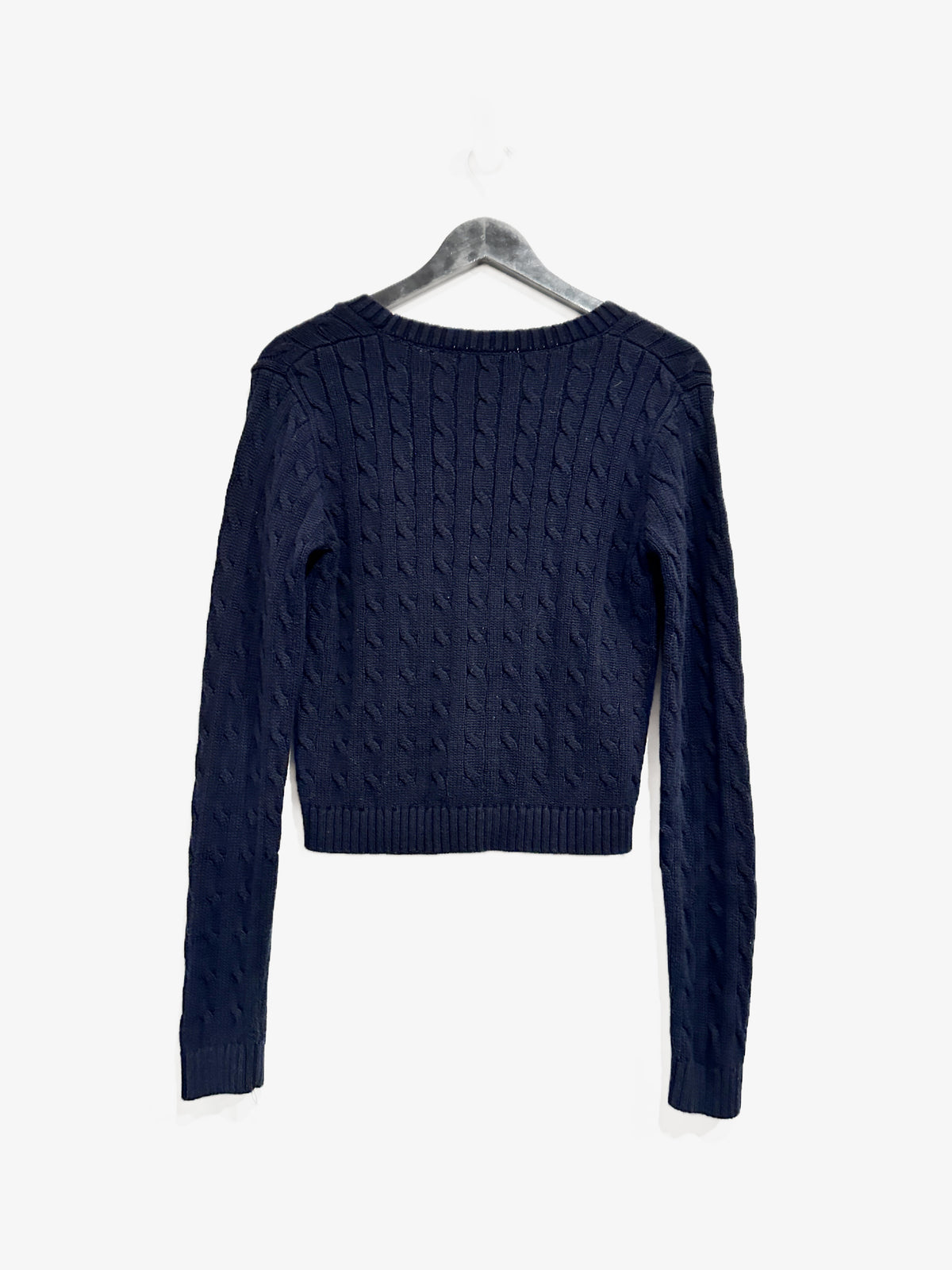 Brandy Melville Navy Cable Knit Cardigan