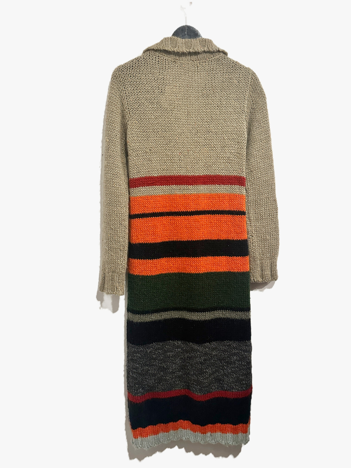Free People Brown Striped Duster - Medium