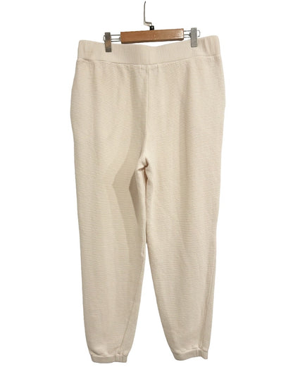 Michael Stars Cream Ribbed Joggers - Medium