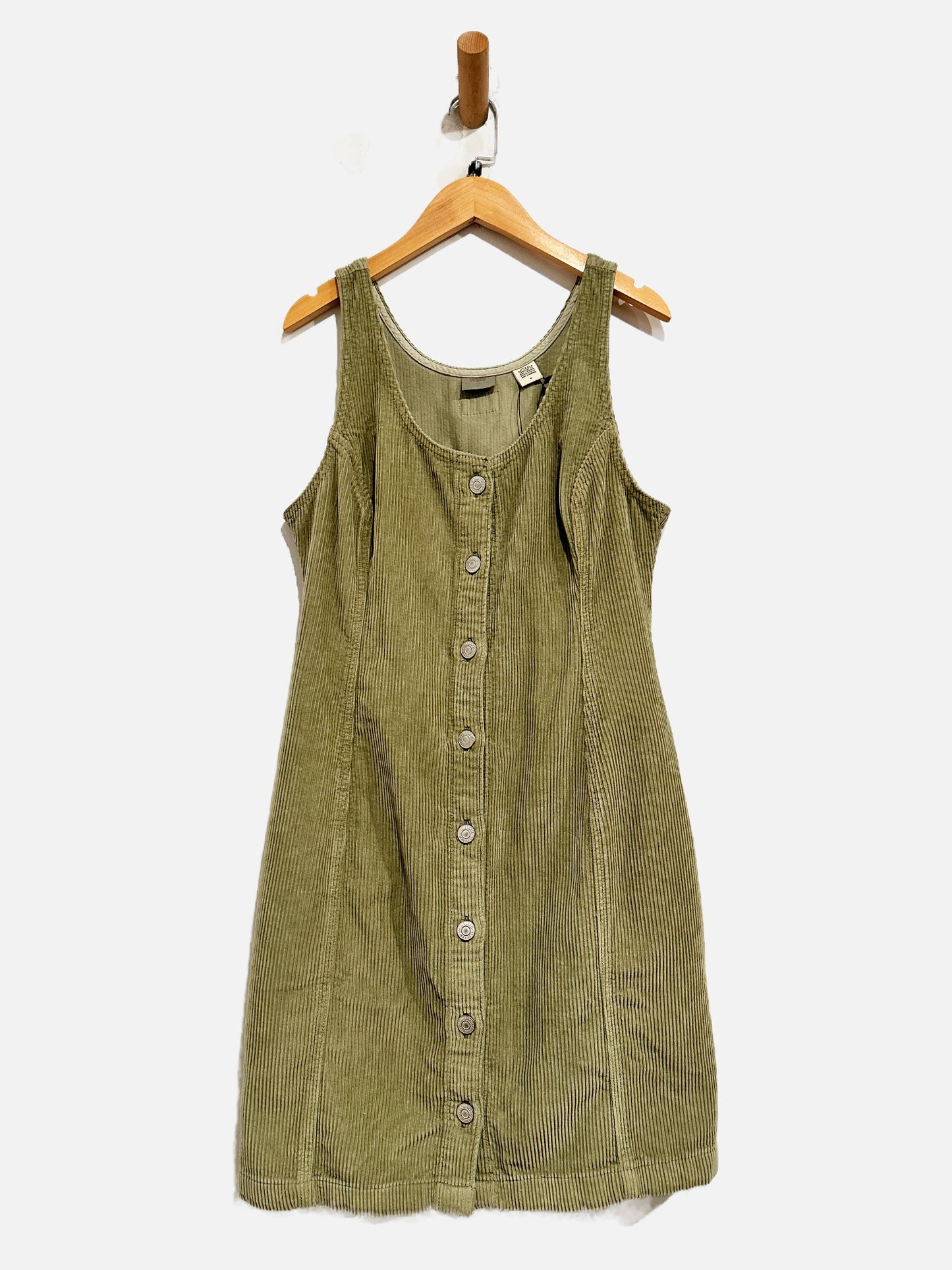 Levi’s Tuli Corduroy Mini Dress in Green - Medium