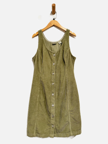 Levi’s Tuli Corduroy Mini Dress in Green - Medium