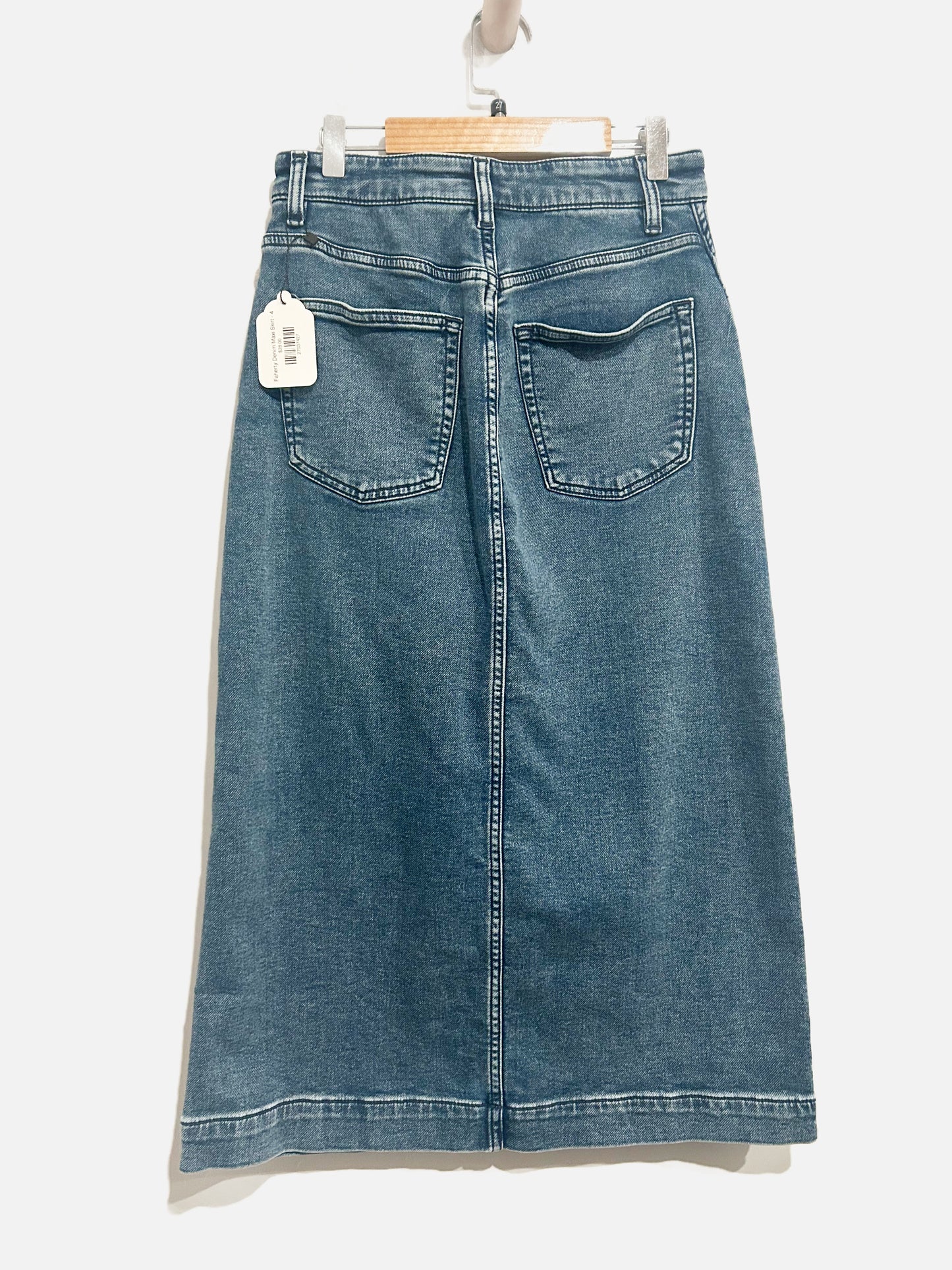 Faherty Stretch Terry Midi Skirt - 4