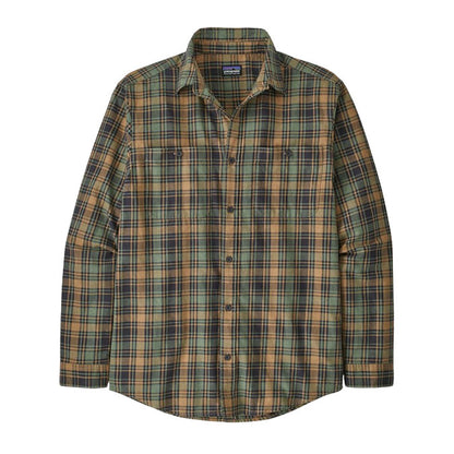 Patagonia Long Sleeved Pima Cotton Shirt in Campfire: Hemlock Green