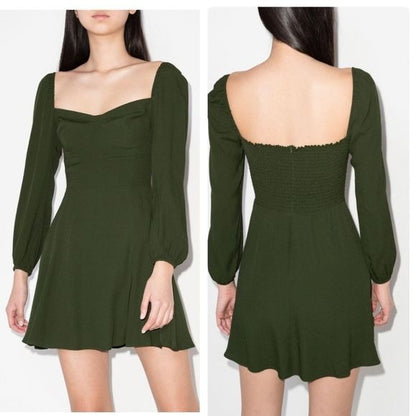 Reformation Green Mochi Mini Dress Size 12