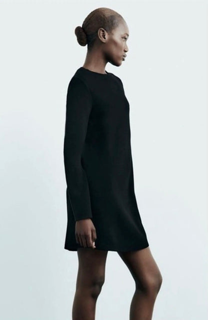 Zara NWT Black Sweater Dress - Small