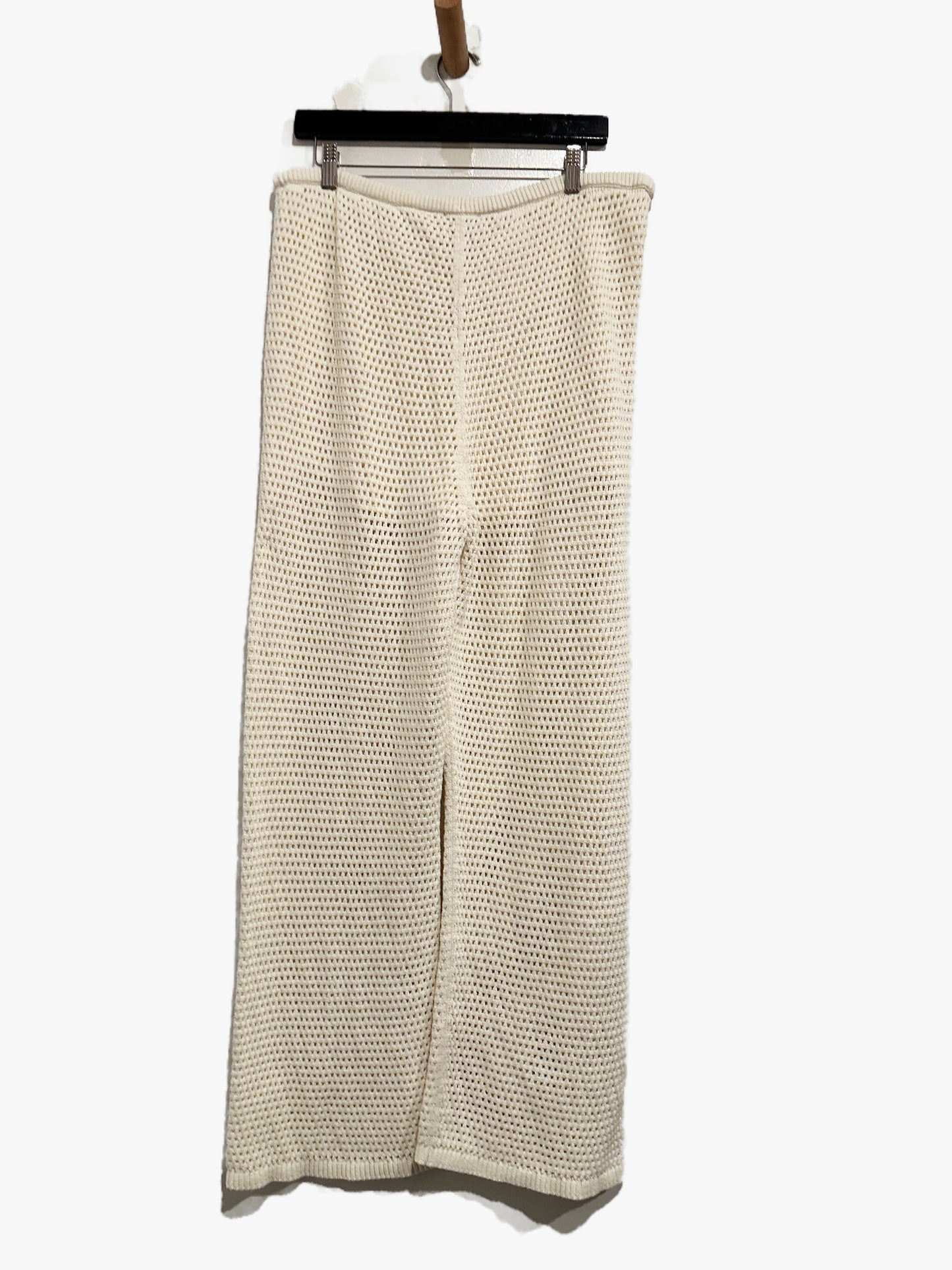 Gap Cotton Crochet Sweater Pants in Ivory Frost - Large