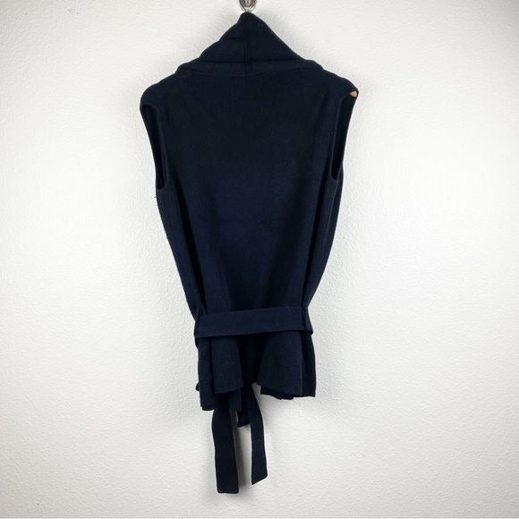 Kaufmanfranco Black Cowl Cashmere Vest Size Large