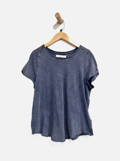 Free People Be My Baby Blue Tee-Shirt - Medium