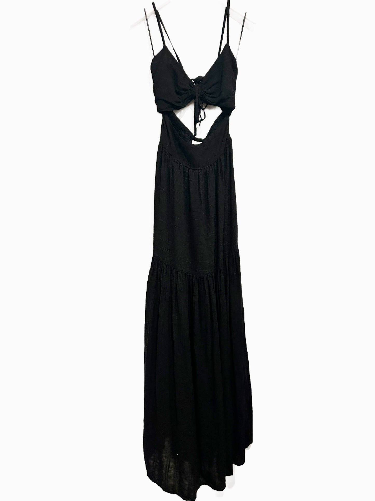 L Space Zuri Black Cutout Maxi Dress - Small