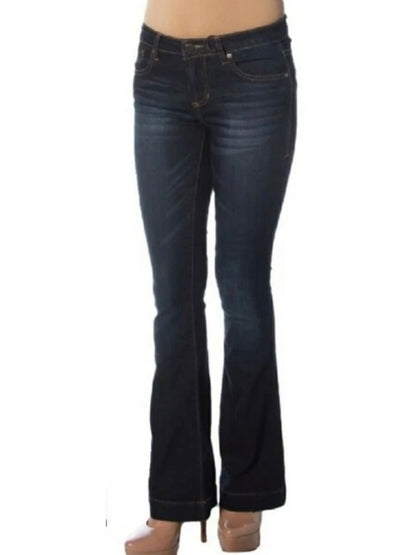 Dear John Mid Rise Dark Wash Backstage Flare Jeans - 28