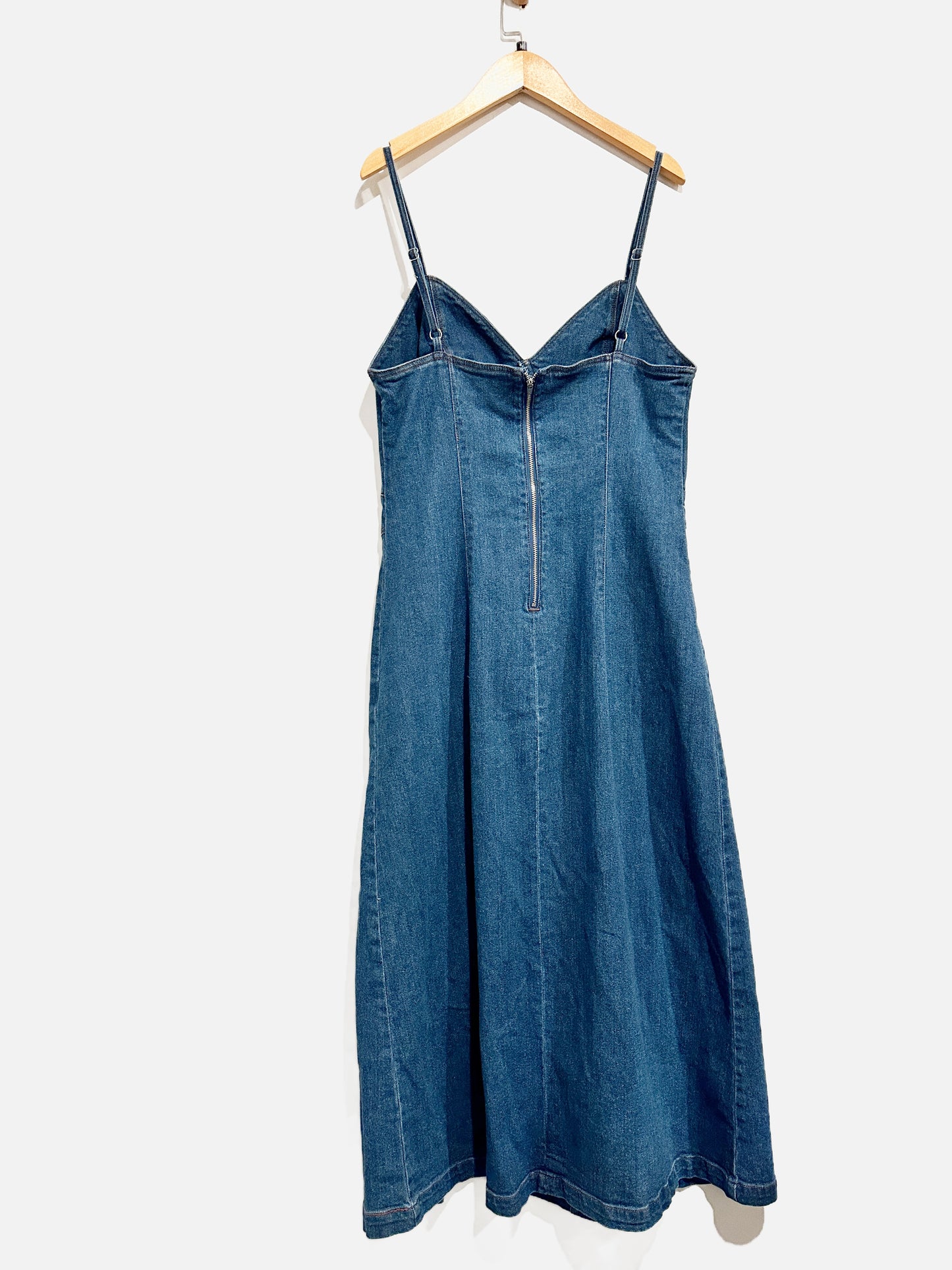 House of Harlow Denim Midi Dress - Medium