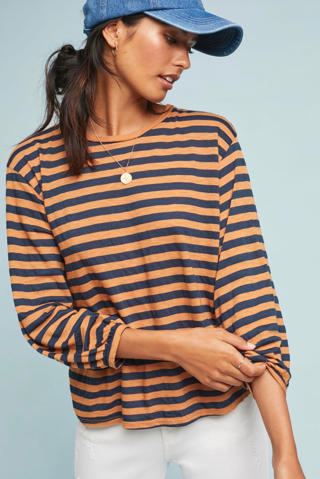 Velvet by Graham & Spencer Zoelle Top in Neutral - XS