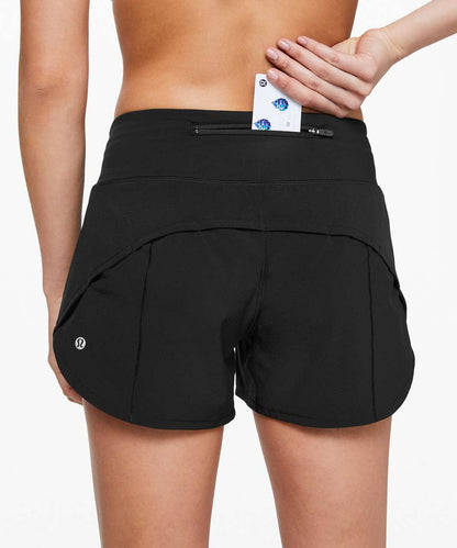 Lululemon Speed Up Short Long 4" in Black - 6