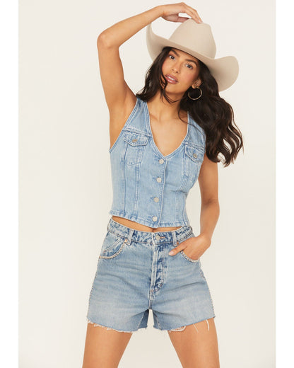 Levi's NWT Bella Denim Corset Vest in I Will - XL
