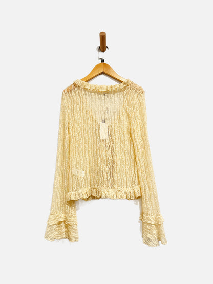 ASTR the Label Cream Lace Cardigan - Small